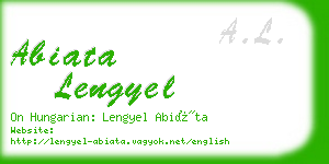 abiata lengyel business card